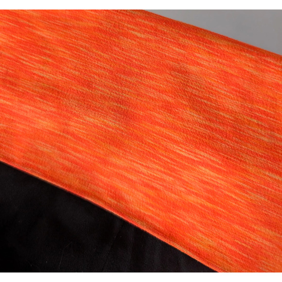 Victorias Secret VS Pink Y2K‎ Fold Over Gray Neon Orange Micro Mini Bike Shorts - Picture 4 of 7